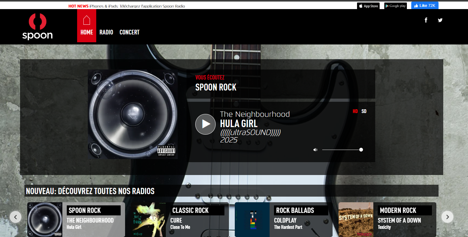 Ecoutez de la musique rock !